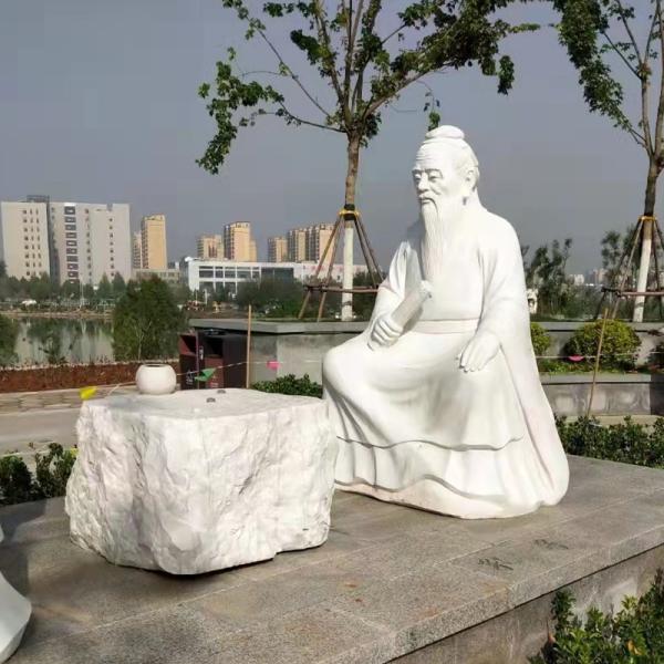Quality Guanyin Craft Chinese Stone Statue 2m Handmade Carving Marble Figues for sale