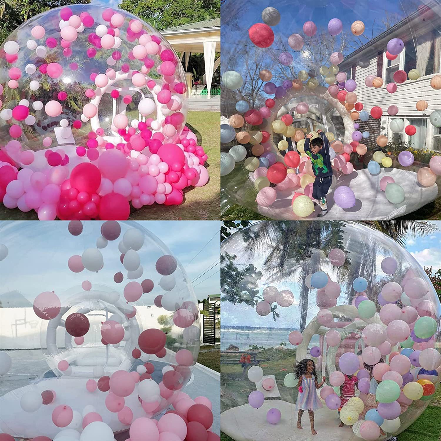 Inflatable Transparent Bubble House Tent 5m Customize Logo Size