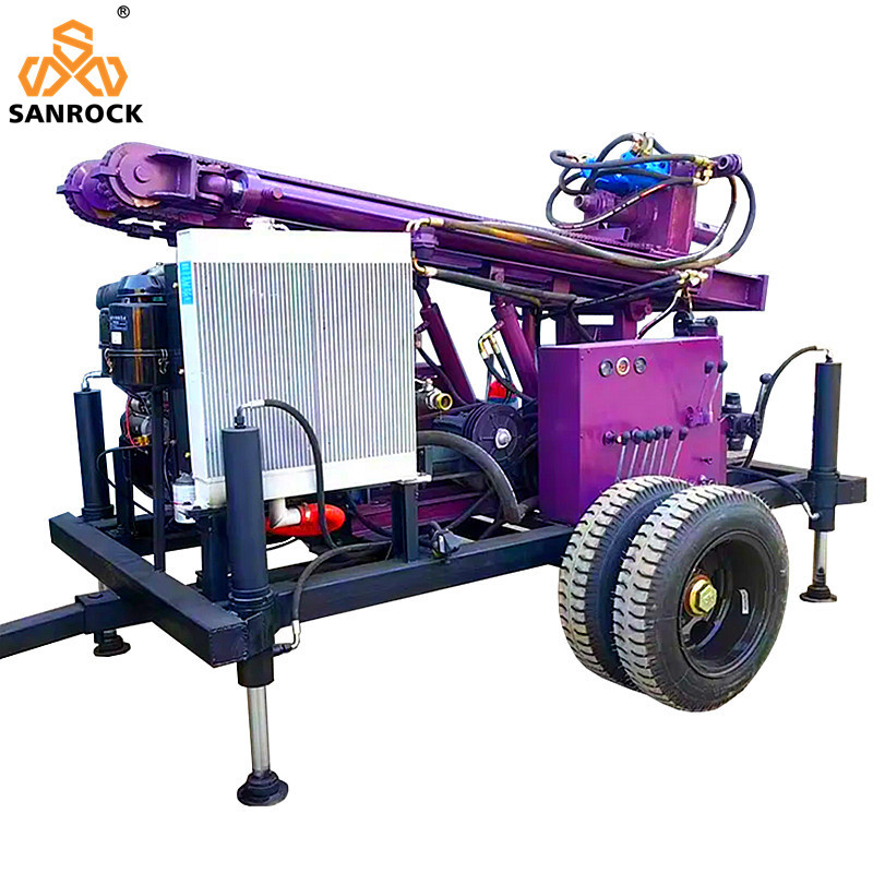 Small Water Well Drilling Rig Rotary Borehole Drilling Machine Trailer Mounted Water Well Drilling Rigs