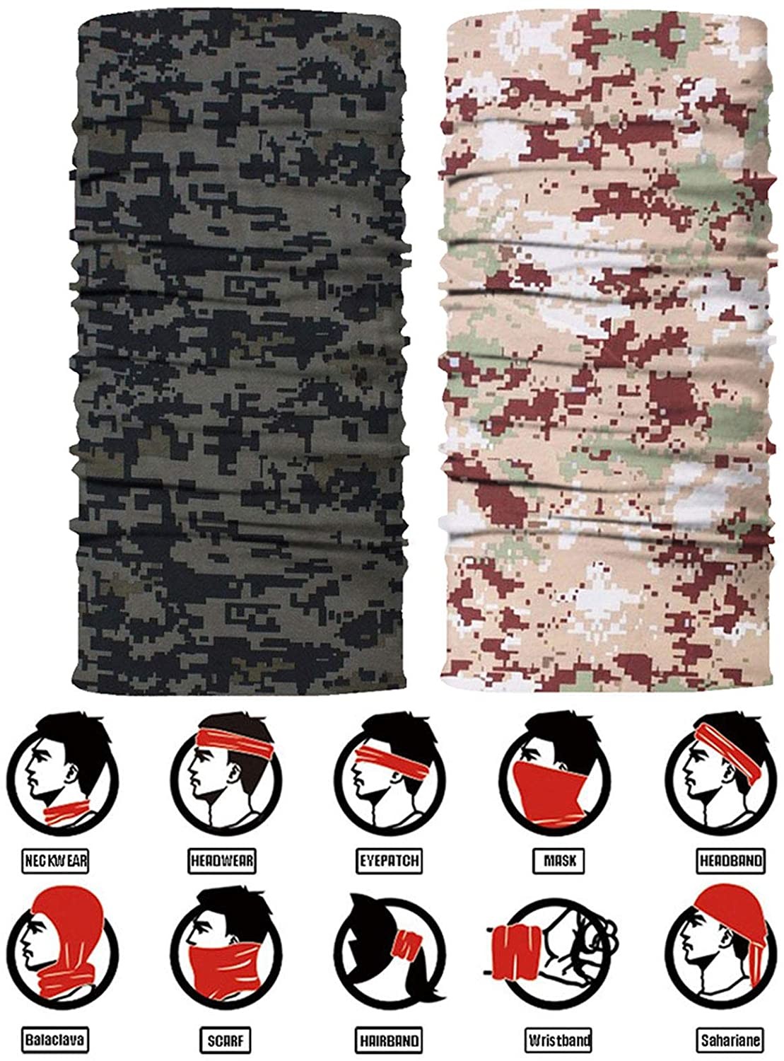 Multi Color Cam Use Tubular Nano Neck Tube Gaiter