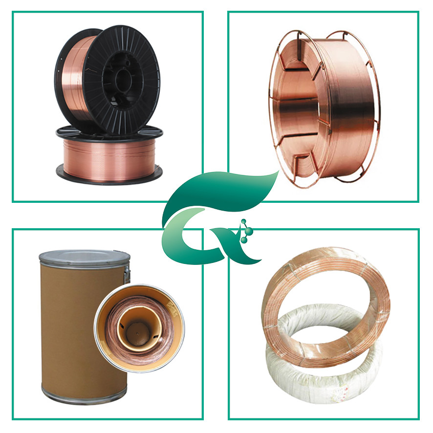 Customizable 0.8mm-1.2mm Diameter 5kg/15kg MIG CO2 Copper Coated Welding Wire Carbon Steel ER49-1