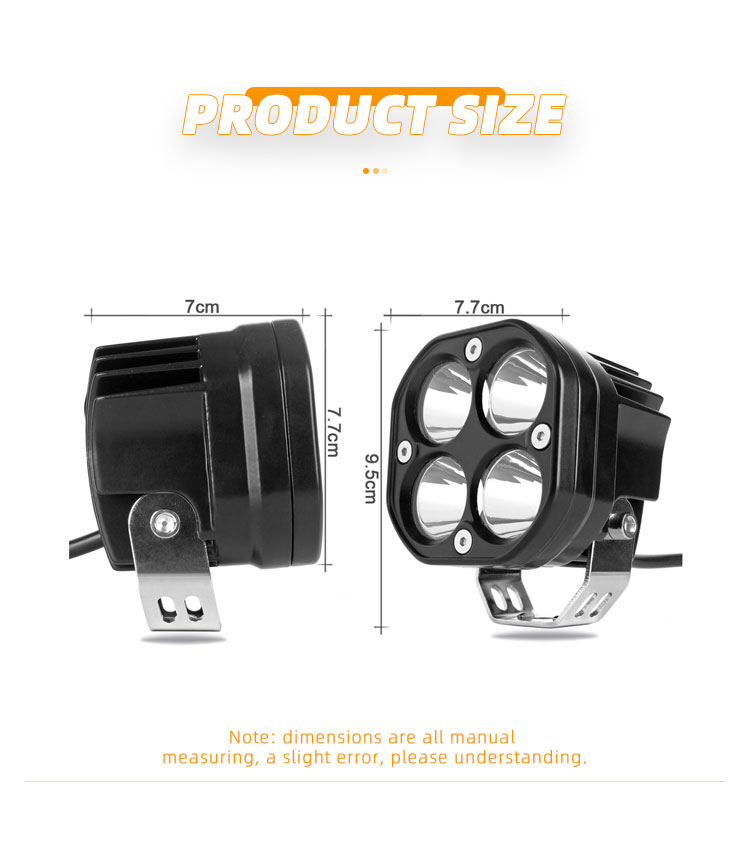 3 Inch 40W Off Road Fog Lights 4x4 4000lm Car Laser Fog Lamp