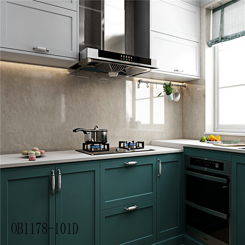 Marble Vinyl Wallpapers Wallpapers Type Vinyl for Kitchen Oil Proof Sticker 0.60m*10m