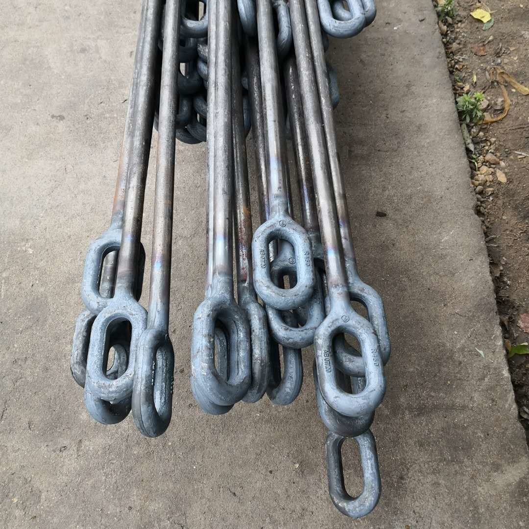 Q235 Material Steel Forging Parts Eye Bolt Self Color Surface