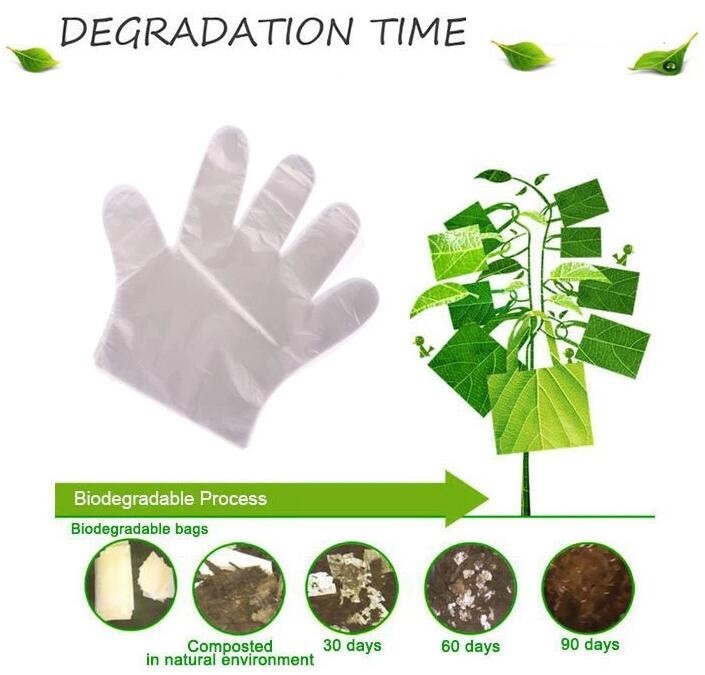 Biodegradable Compostable Gloves, eco friendly products biodegradable compostable plastic disposable transparent gloves