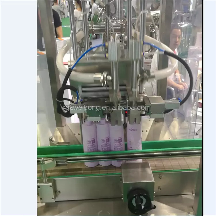 Stainless Steel Cosmetic Liquid Filling Machine 4-10 Nozzles Touch Screen