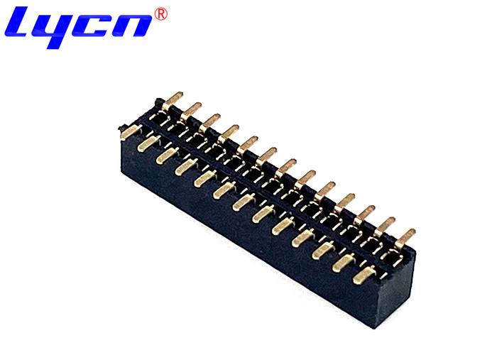 1.27mm Double Row Female Header PA6T Insulator Material UL94V-0 Black