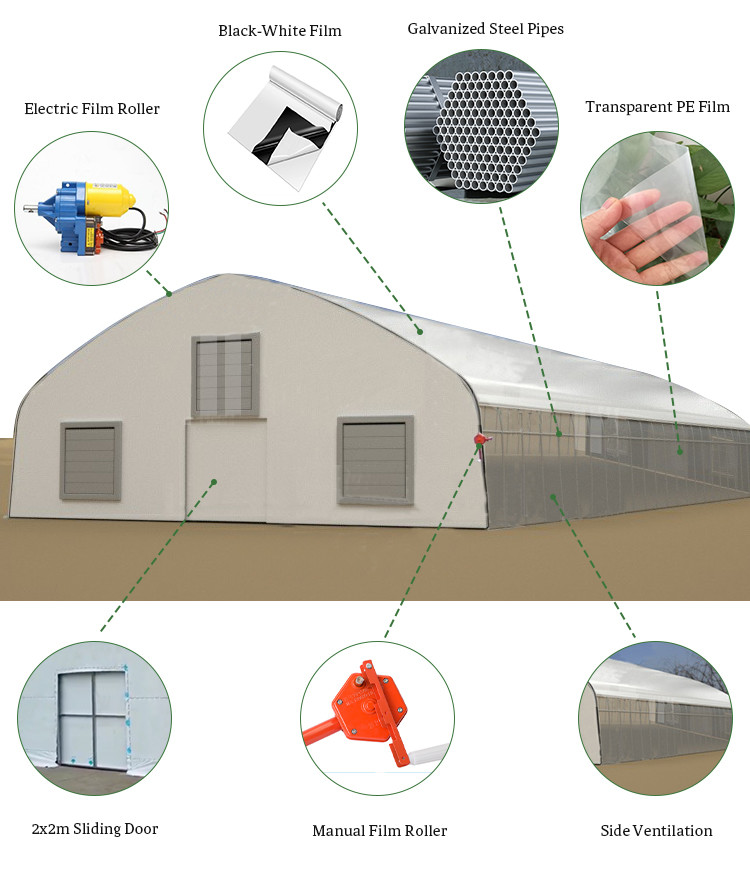 Polyethylene Film Covering Light Deprivation Greenhouse UV Resistant