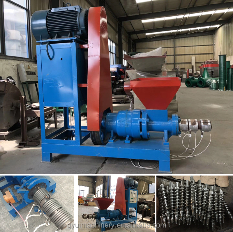 800 KG Capacity Briquetting Machine for Straw Sawdust Cylindrical Biomass Briquettes