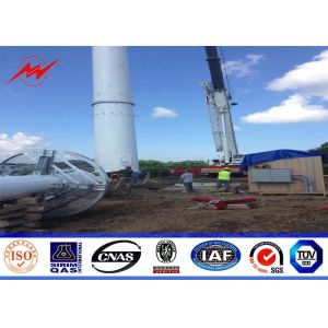 Round 100 ft Multi - Platform Mono Pole Tower , Self- Supporting Steel Lattice