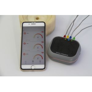 Digital Wireless Grill Thermometer bluetooth remote monitor 4 Probes Grill Alarm