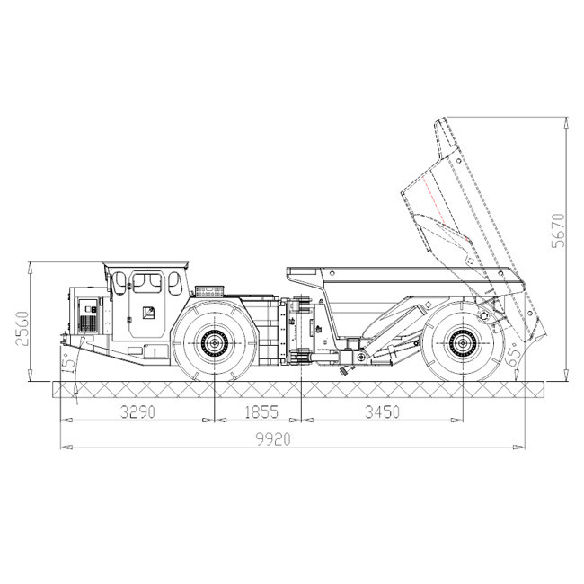 Excellent Maneuverability 30 Ton Articulated Dump Truck BJUK-30