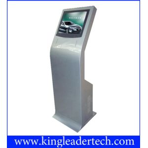 Indoor Service Interactive Touch Screen Kiosk Standalone With Curved Design
