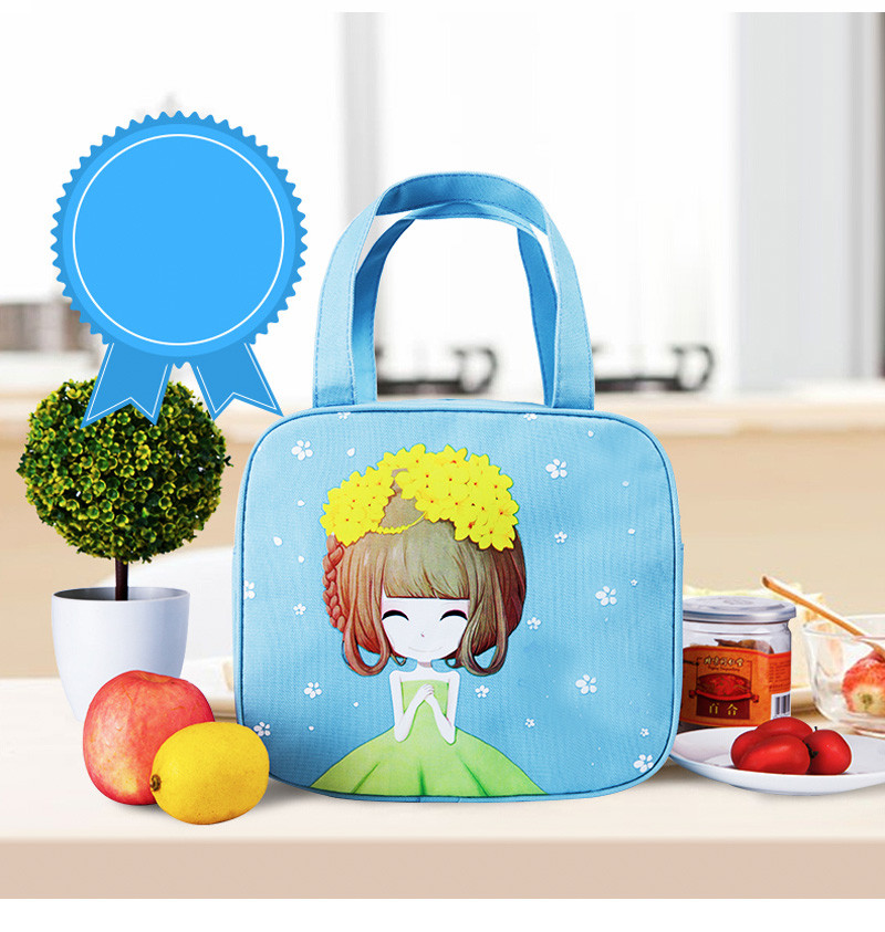 Non Toxic Cute Cartoon Polyester Cooler Lunch Bag