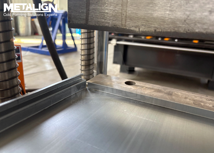 Plastic Film Coated Cold Roll Forming Production Line For Industrial Rack Panels