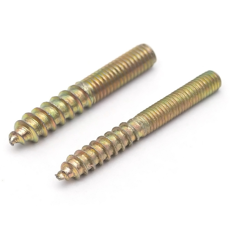DIN Standard 304 Photovoltaic Hanger Wood Screws with Double-Head Pointed Design