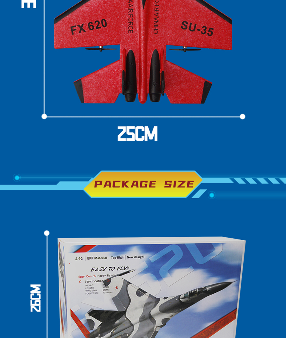 2 Modes Airplane Toy 2.4GHz Remote Control Combat Aircraft for Beginner Kids Easy to Fly and Fun Birthday Surprise