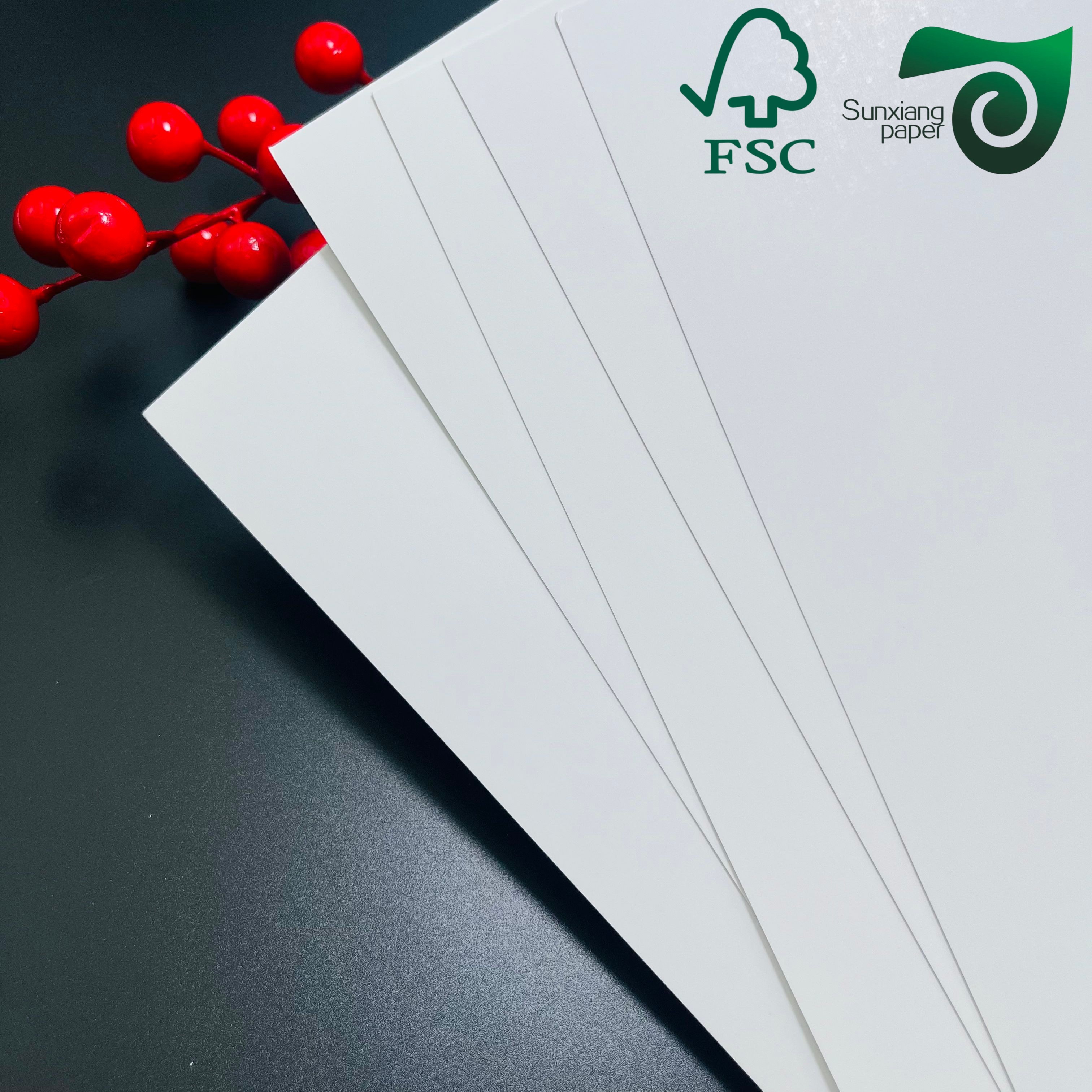 FSC 210g 220g 230g Food Grade White Oilproof Paper For Hamburgers Oily Foods