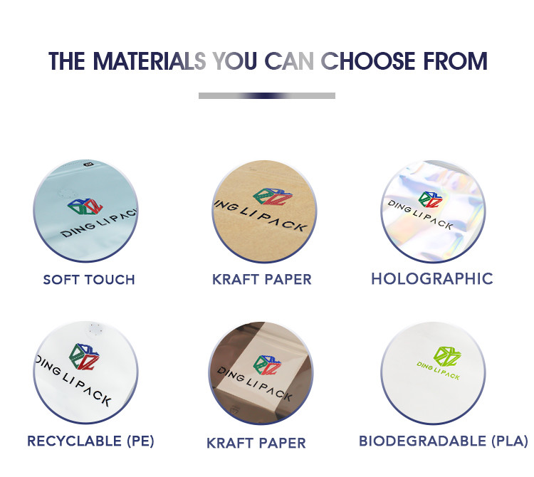 Custom printed resealable front clear back foil pouch smell proof fish bait packaging ziper bag with euro hole