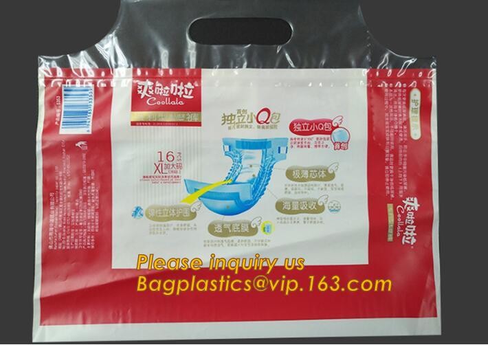 Plastic Bag OEM Custom PVC Loop Handle Image Printed Plastic Shopping Bag,Promotional Clear Waterproof Plastic Cosmetic