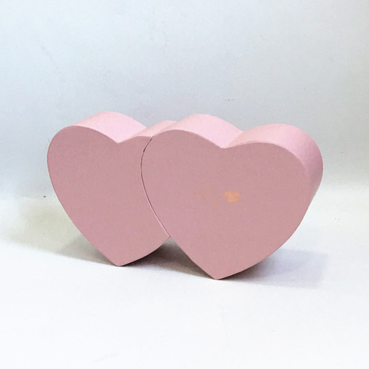 Creative Double Heart Shaped Flower Box Love Drawer Gift Packaging Box for OEM Service