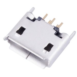USB Receptacle connector micro usb b type 5 position female type vertical