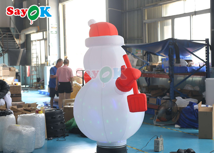 Oxford Cloth Inflatable Holiday Decorations Air Model Pvc Inflatable Rotating Christmas Snowman