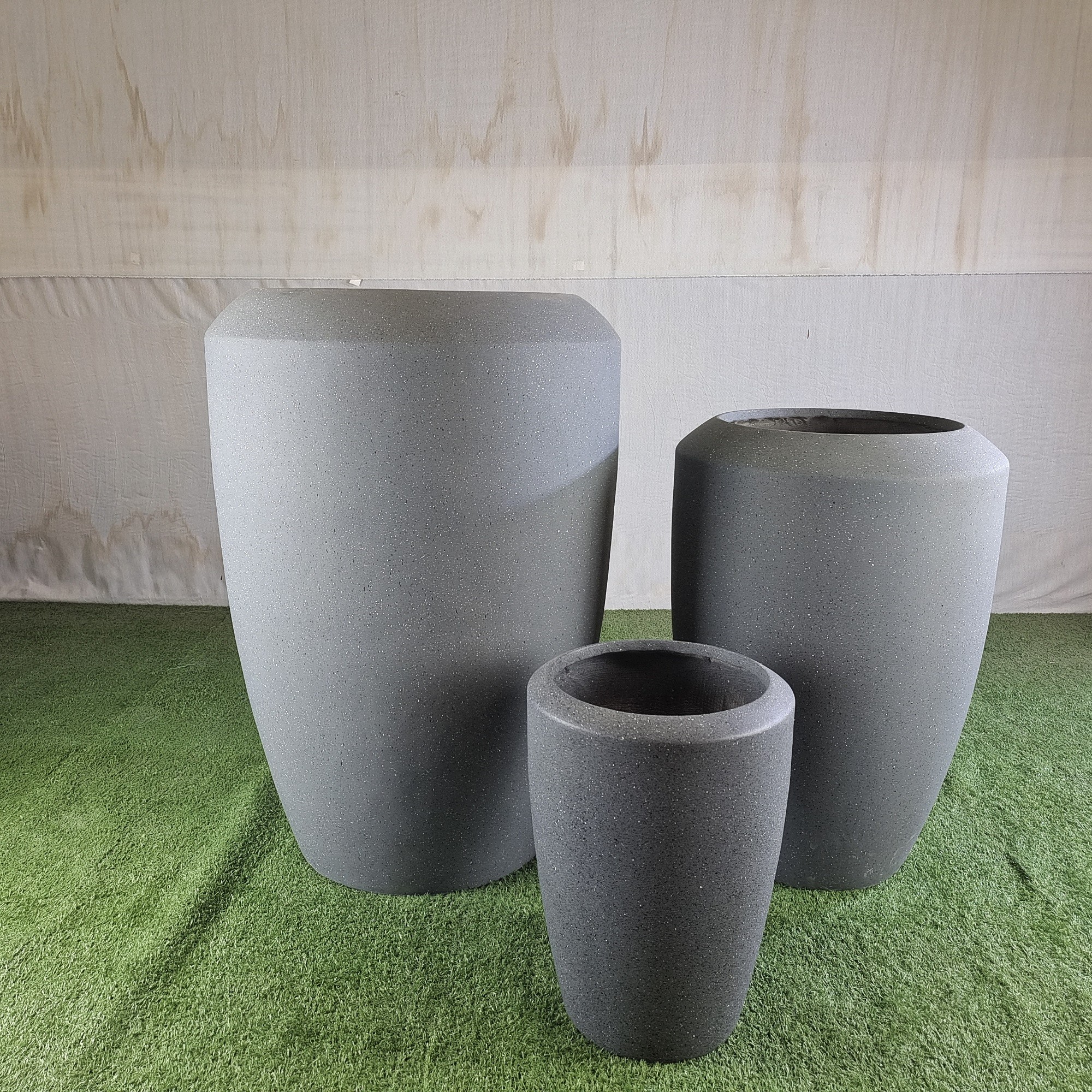 Fiber Clay Flower Pot Small Size Bowl Planter Box For Indoor Outdoor Home Garden