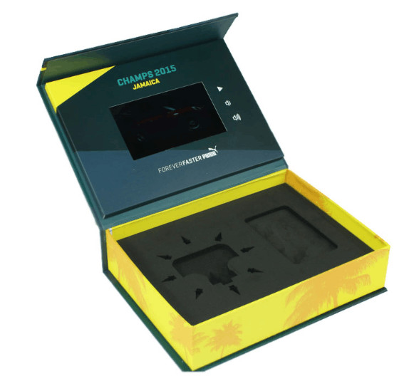 custom print LCD Video Presentation Boxes with HD screens for new product lanuch