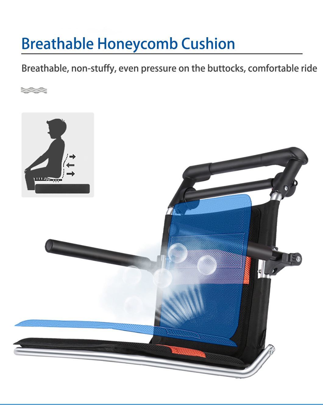 Versatile Folding Manual Wheelchair for Seniors on The Go