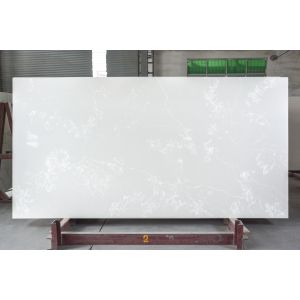 High Ridigity White Calacatta Artificial Quartz Slab Benchtop Hotsaling