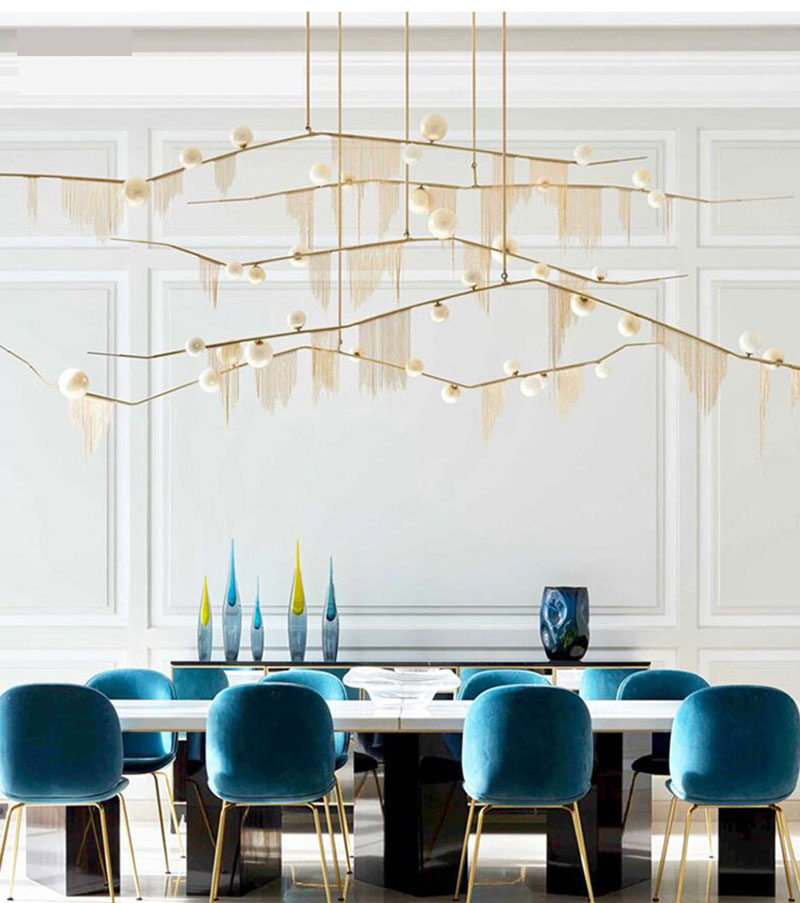 Modern Lamp Chain Suspension lamp Living room Bedroom salon lounge lights（WH-CC-27)