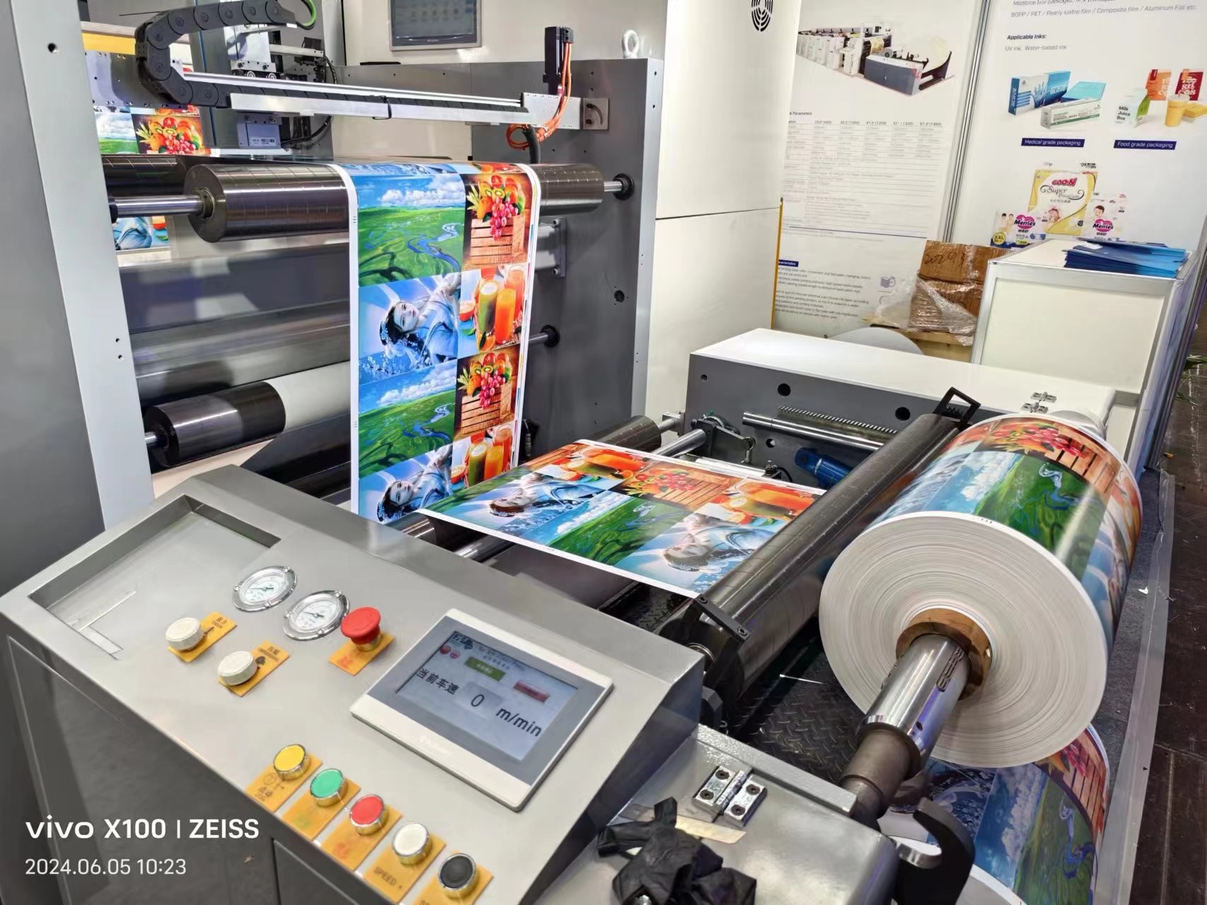 Paper Cup Fan Printing Machine 10 Color Flexo Plate Making Flexo Printing Machine Flexographic Printers