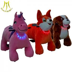 China Hansel outdoor animal ride for kids and battery operated ride animals sale with animal scooter battery charger on sale