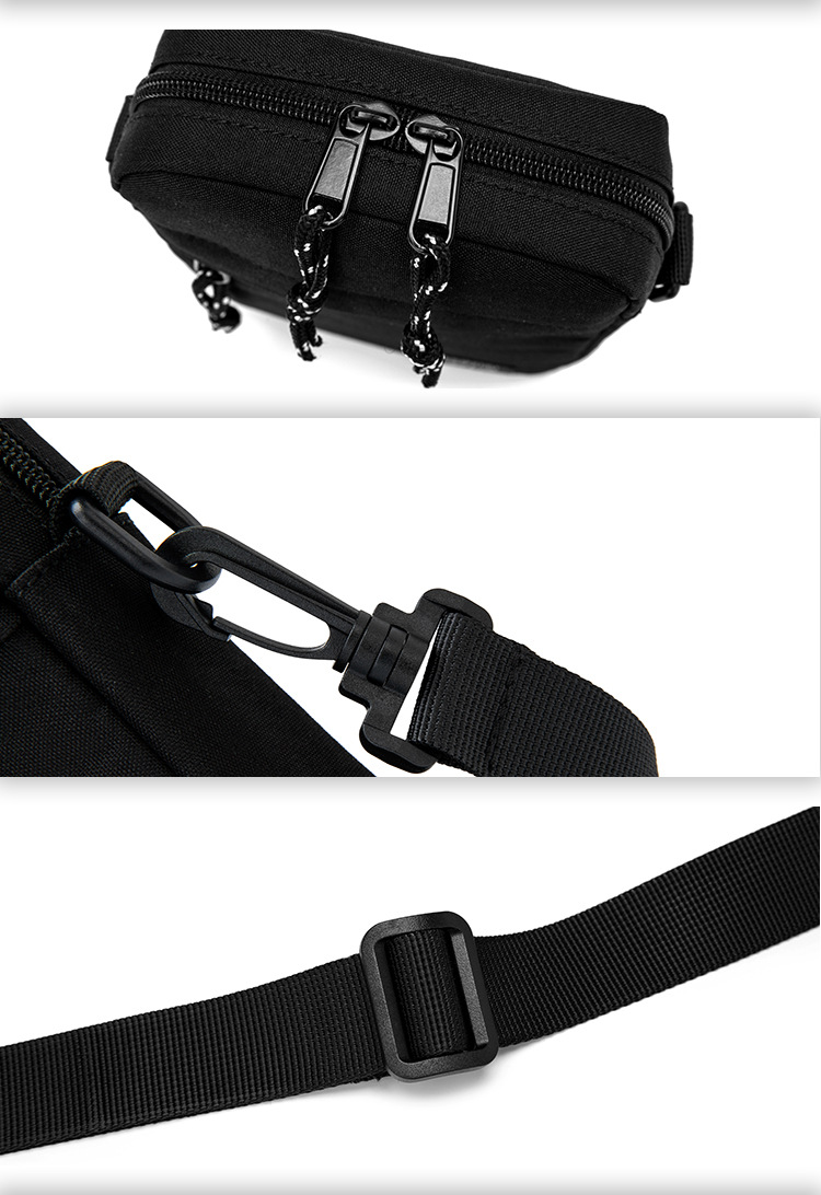 Cross Border Diagonal Bag Men And Women Exquisite Fabric LOGO High Grade Leather