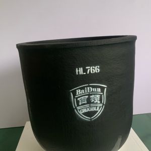 Round Silicon Carbide Graphite Conventional Type Crucible For Melting Copper