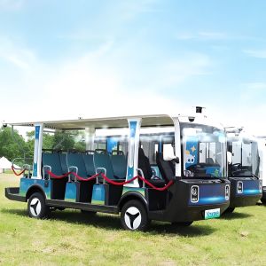 NEWBASE Yokee 14-Seater Autonomous Sightseeing Vehicle with Eco-Friendly