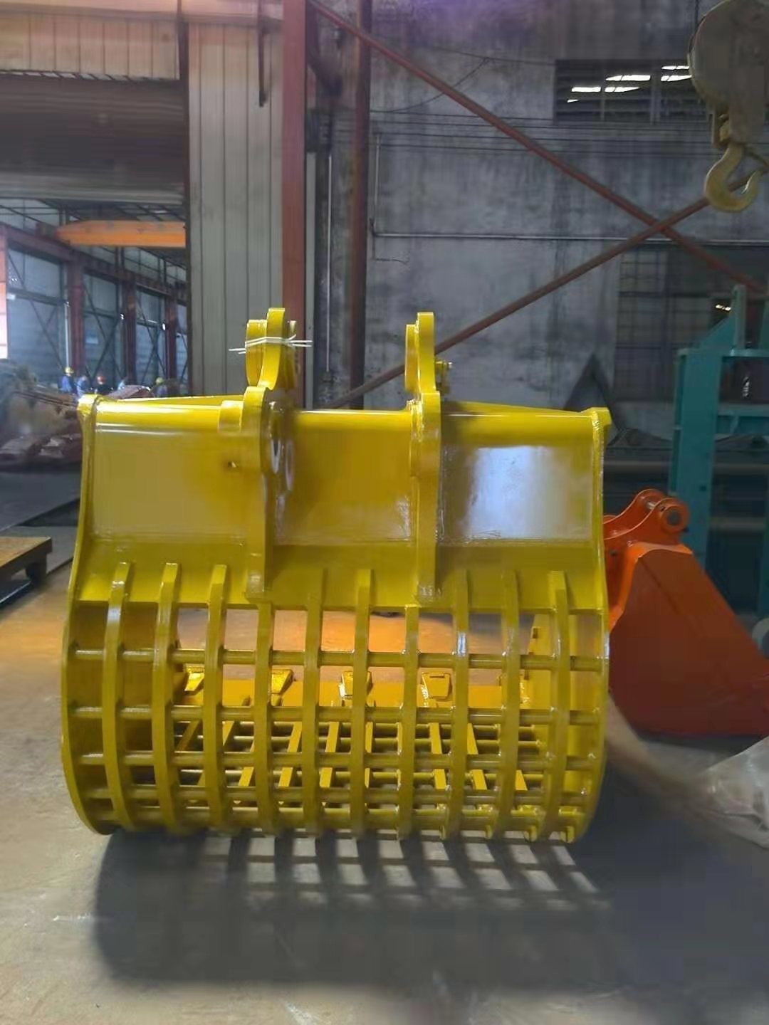 600mm PC 8m3 Excavator Skeleton Bucket Sifting Out Rocks In Soil