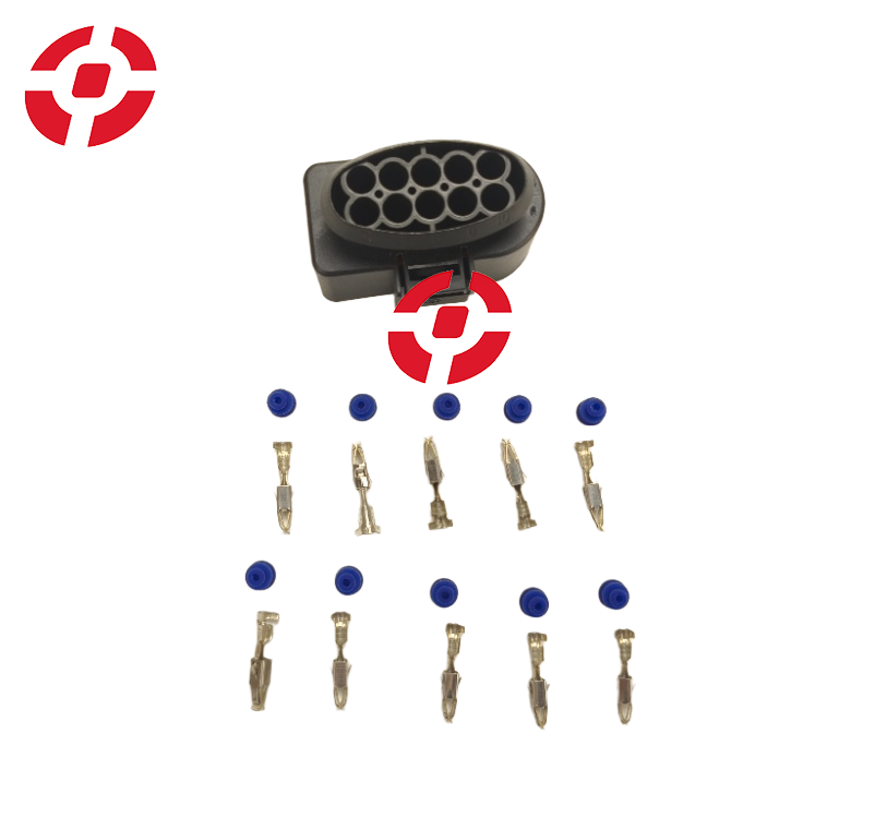  Auto Wire Harness Plugs Auto Temp Sensor Plug 1 Set 10 Pin 3.5mm Auto Waterproof Connector Deflation Valve Halogen Headlight Plug 6R0973735 Manufactures