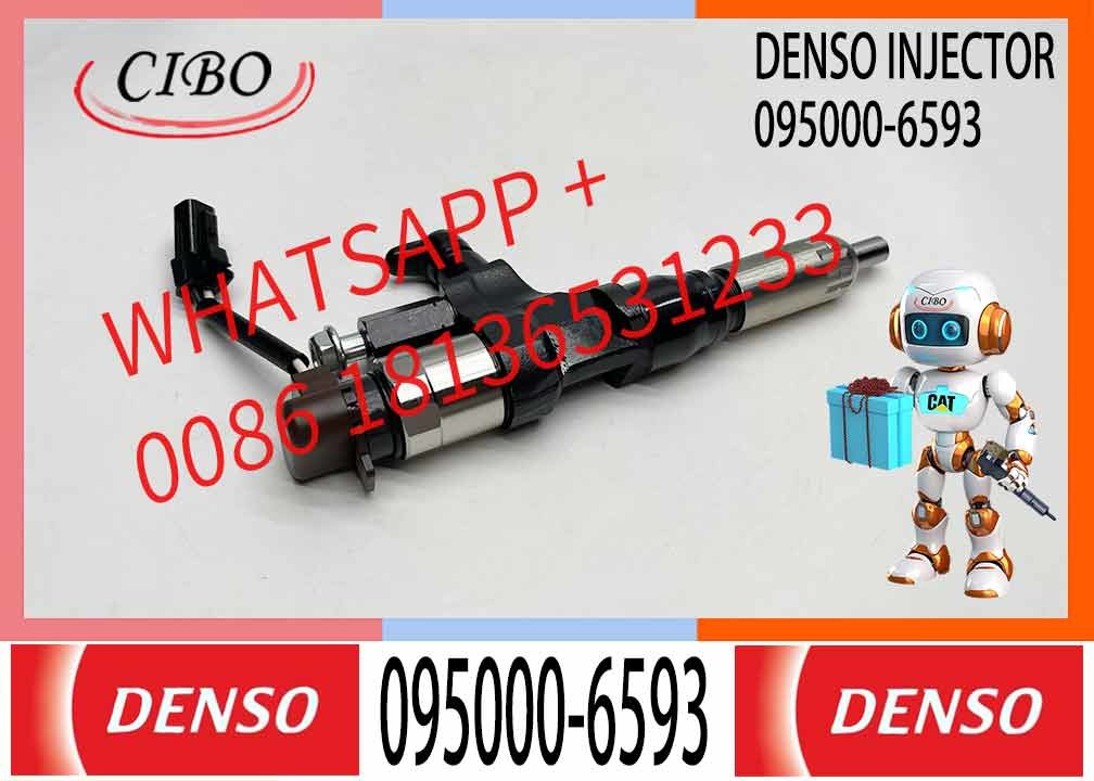 Common Rail Fuel Injector 095000-6593 For HINO J08 23670-E0011