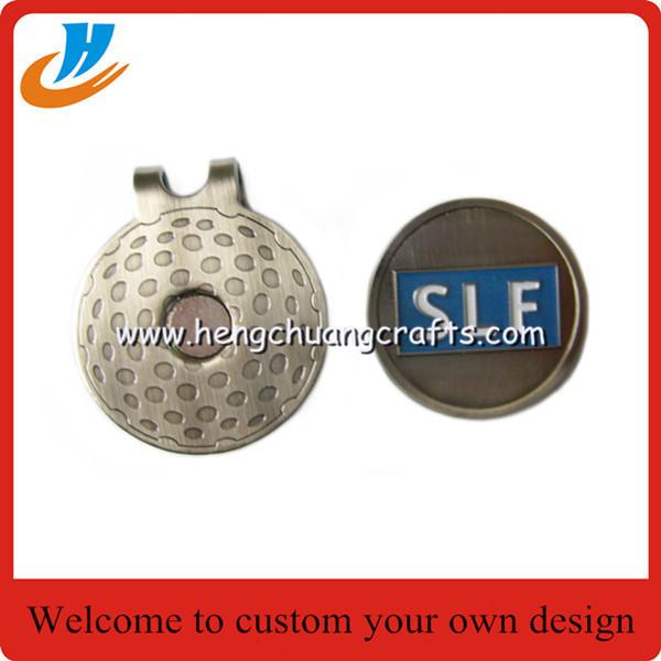 No mold fee custom Personalized Hat Clips / Metal Golf Cap Clips