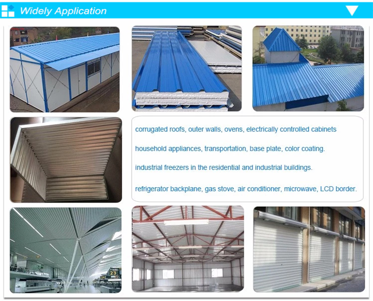 Mid Hard Color Coated Metal Sheet Z30 Corrugated Metal Roofing Sheets Customized