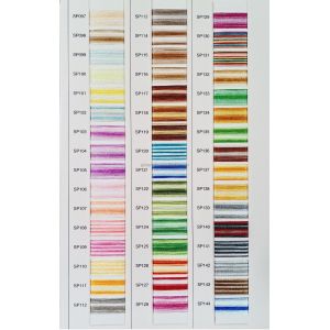 96 Colors Mixed Color 4000 Yards Polyester/Viscose 120D/2 Variegated Embroidery