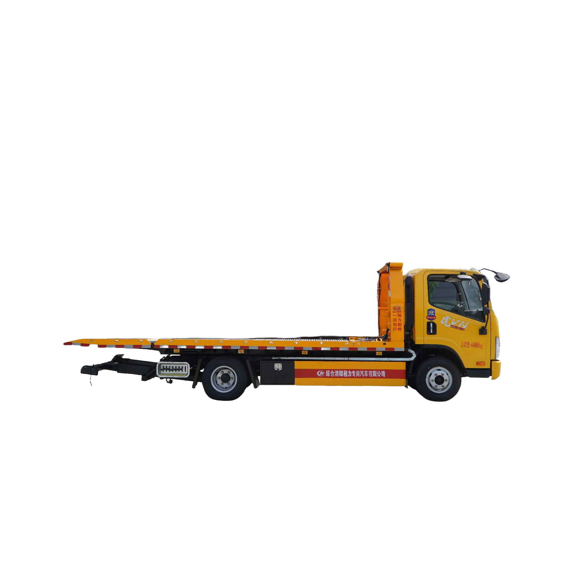 5 Tons Winch Tow Truck FOTON Aumark 4*2 cheap Flatbed Towing Truck For Sale