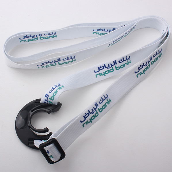 Over the shoulder bottle holder lanyard Custom logo printed promotional items for drink trade show&events giveaways