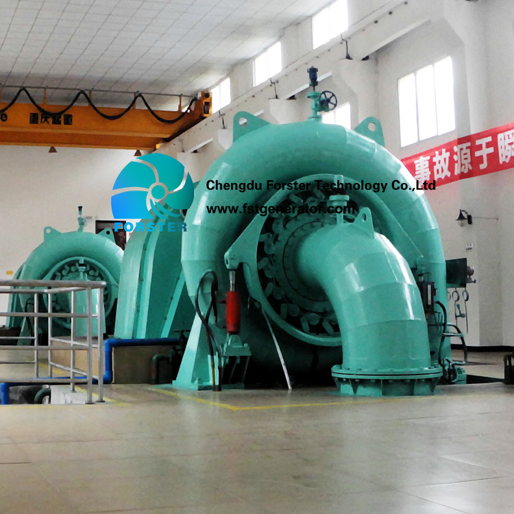 Black Excitation Automatic Francis Turbine Generator 0.951-1.409m3/S Flow