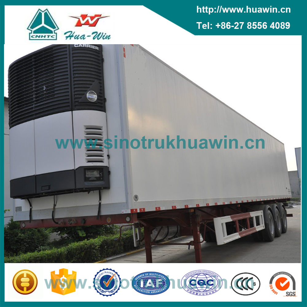 China Manufacture Sinotruk Tri-axle Refrigerated Trailer for Sale Kenya