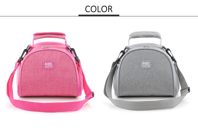 Eco Friendly Reusable Insulated Oxford Thermal Cooler Lunch Bag