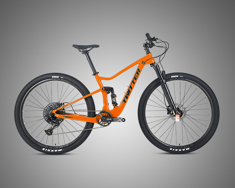 29er Carbon Fiber Full Suspension Mountain Bike With MAXXIS Tire