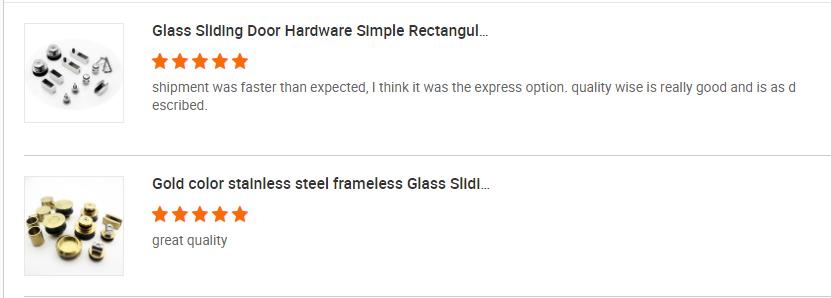 Highly Resistant to Corrosion 304 Stainless Steel Frameless Shower Sliding Door Hardware
